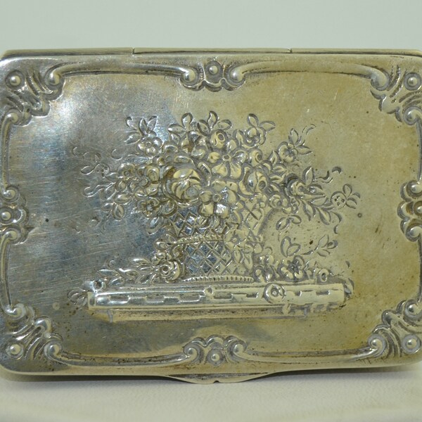 Sterling Silver Repousse German Trinket Box