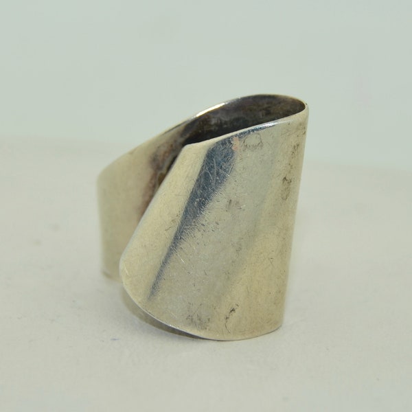 Norma Kohls for Bill Tendler Midcentury Modern Modernist Ring Sterling Silver