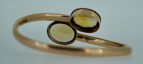 18K Citrine Wrap Around Bypass Bracelet - image 6