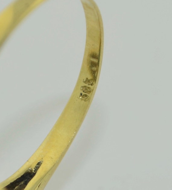 Retro 14K Spider Turquoise & Diamond Ring - image 5