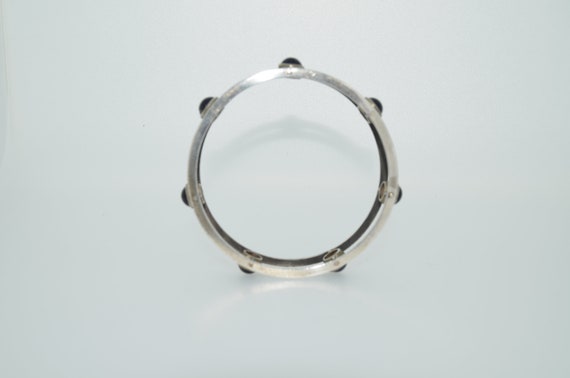 Sterling Silver Arts and Crafts Bangle Bracelet - image 5