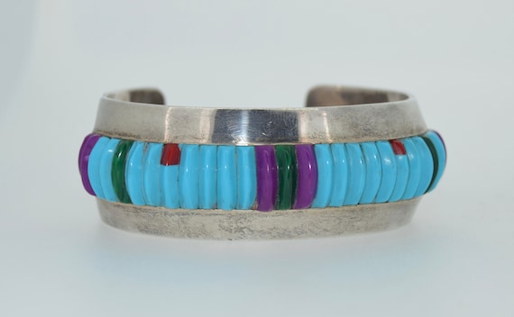 アクセサリー Vintage Colorful Corn Row Inlay bangle Vintage Colorful Corn Row Inlay bangle