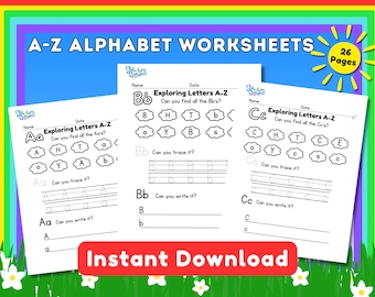 Alphabet Worksheets,letter tracing, alphabet printable,kindergarten worksheets,daycare and homeschool printables