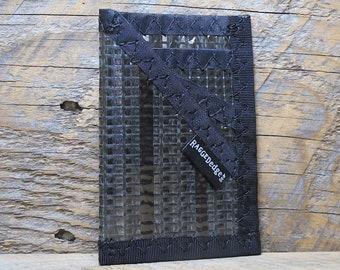 Card Sleeve ID Wallet  - Carbon Fiber Black - USA Made - Vegan - Minimalist