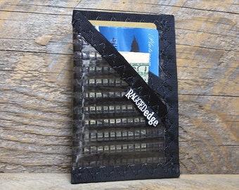 Card Wallet - Carbon Fiber Black - USA Made - Vegan - Durable