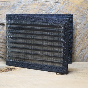 Cartera plegable de fibra de carbono - Fabricada en EE. UU. - Vegana - Negra