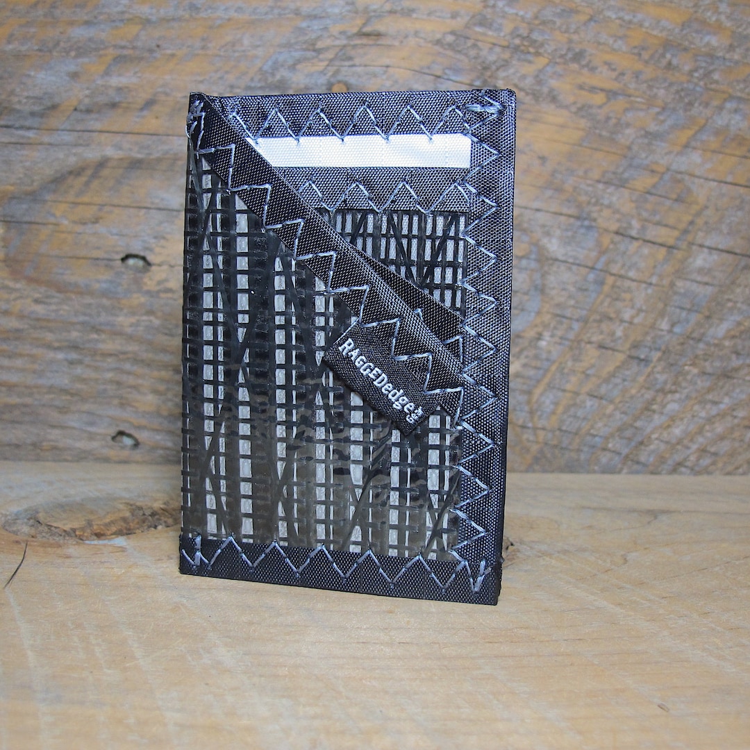 Carbon Fiber Card Sleeve ID Wallet USA Made Vegan RFID Blocking Black