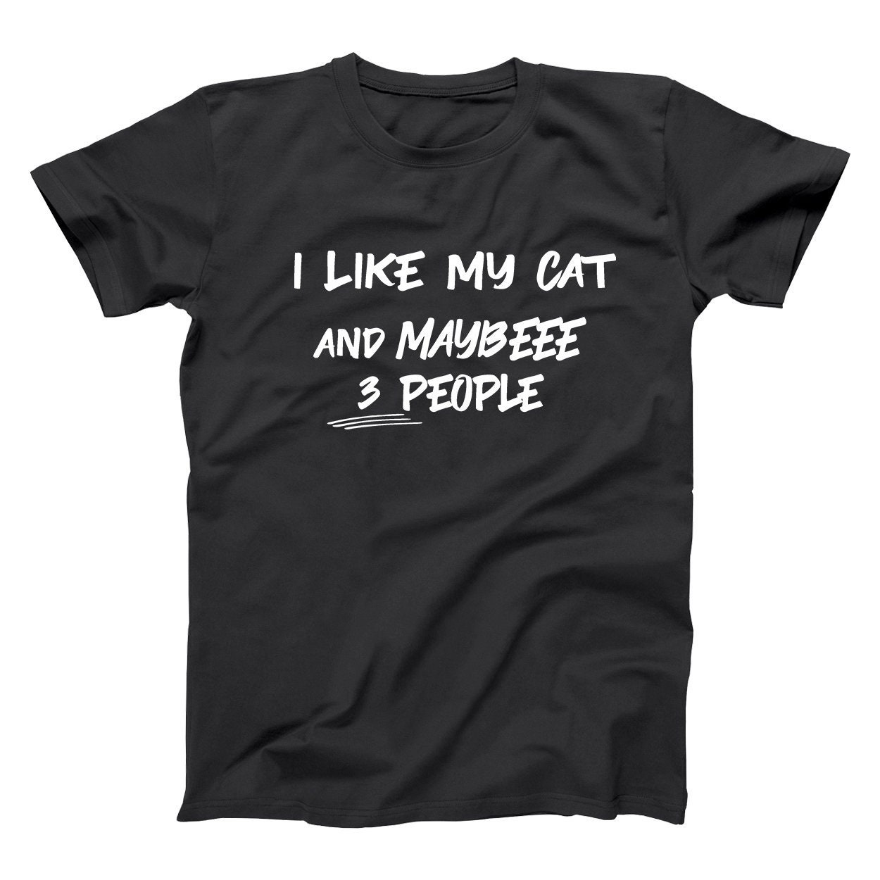 I Like My Cat and Maybe 3 People funny kitten cat pet lover | Etsy