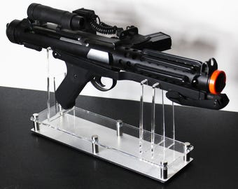 Premium E-11 Blaster Display Stand – Museum Quality Acrylic, Stormtrooper