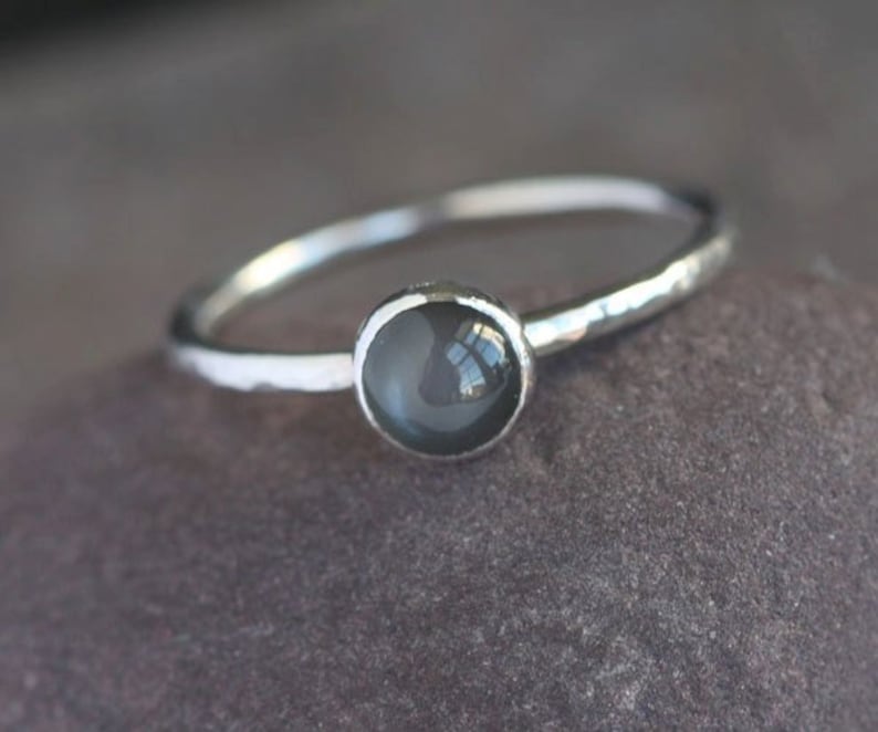 Silver Black Moonstone Ring Sterling Silver Black Moonstone Etsy Silver black moonstone ring sterling silver black moonstone etsy