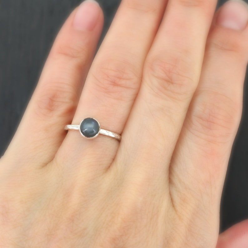 Silver Black Moonstone Ring Sterling Silver Black Moonstone Etsy Silver black moonstone ring sterling silver black moonstone etsy