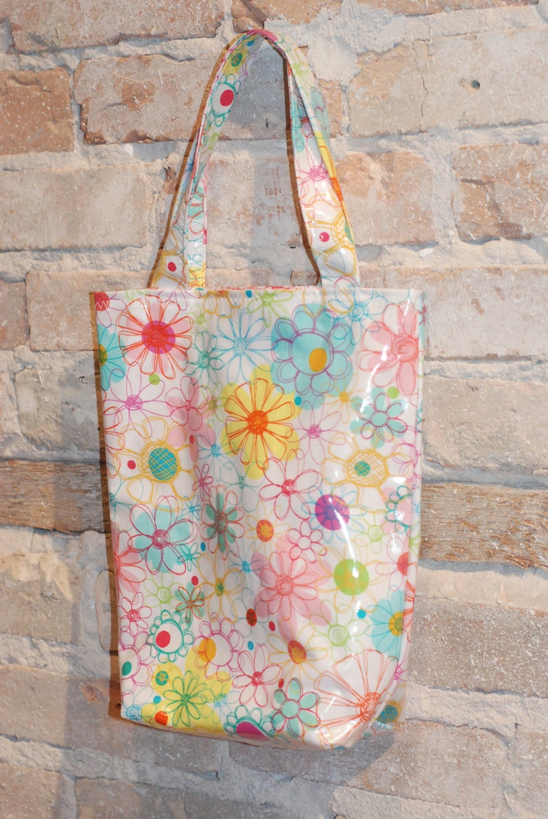 Girls Tween Teen Lunch Bag Small Tote Laminated Cotton Etsy