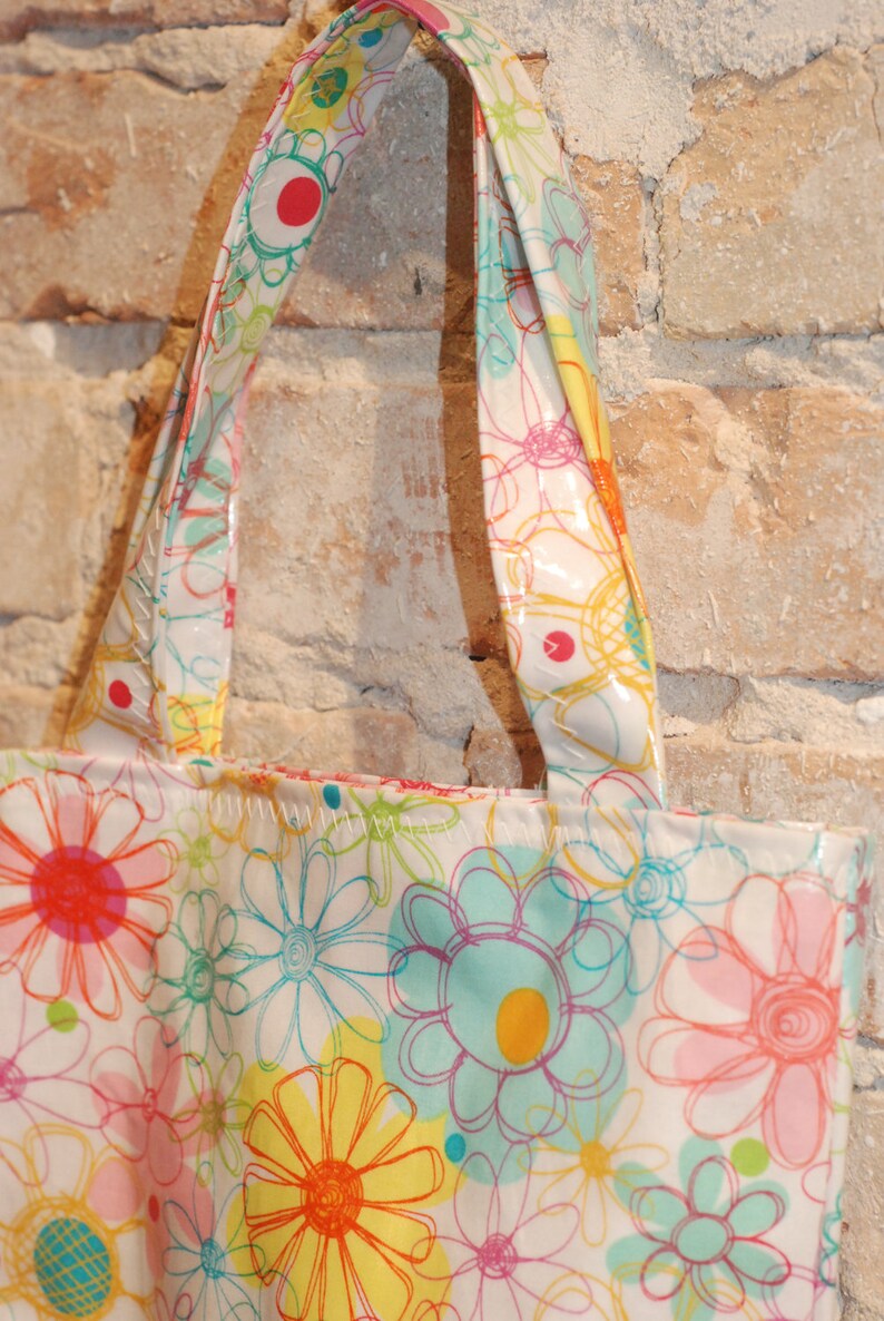 Girls Tween Teen Lunch Bag Small Tote Laminated Cotton Etsy