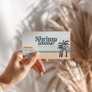 The Big One Surf Theme Tent Card Label, First Birthday Party Favors, Surf Theme Party Favors, Digital Template