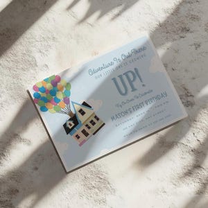 Up Movie Birthday Invitation: Pixar Adventure Party (Digital Download)