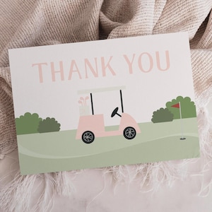Verjaardagsbedankkaarten golfthema, hole-in-one cadeaukaarten eerste verjaardag, instant digitale download