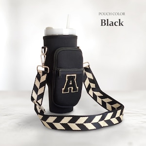 40oz Cup Carrier with Strap Personalized Tumbler Bag Custom Cup Accessories Water Bottle Carrier Water Bottle Holder Case Pouch Accessory