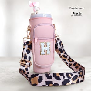 Custom 40oz Cup Carrier with Strap Personalized Tumbler Bag Cup Accessories Water Bottle Carrier Water Bottle Holder Case Pouch Accessory