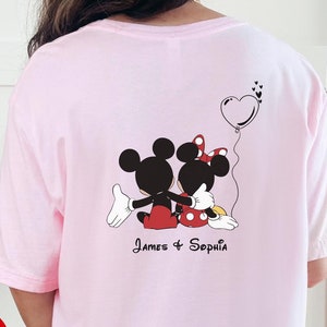 Mickey and Minnie Shirt, Disney World T-shirt, Disney Mickey Matching Couples Shirt, Lovely T-Shirt, Disney Trip Shirt, Gift for Her
