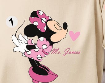Mickey Mouse Shirt, Vintage Minnie Mouse Shirt, Gift For Mom, Comfort Colors Disney Vacation Shirt, Couple Shirt,Love for My Wife Minnie Tee