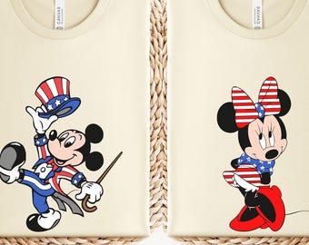 Disney 4th of July Shirt, Mickey USA Shirt, Fourth of July Disney Family T-Shirt, USA Flag Shirt