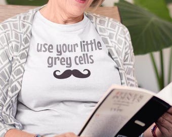 Agatha Christie Tee: Poirot Inspired Detective Fan Shirt