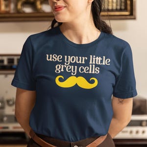 Agatha Christie T-Shirt: Hercule Poirot Inspired Detective Gift