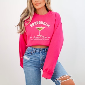 Bravoholic Social Club Crewneck Sweatshirt, Bravo Lover GIFT, Andy Cohen, Real Housewives, Mothers Day Gift, Reality TV