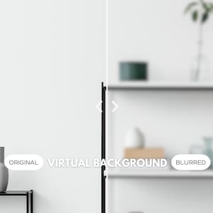 Zoom Background, Office Decor, Virtual Backgrounds, Work From Home, Home Office, Book Shelf, Virtual Office, Minimalist Office Backdrop