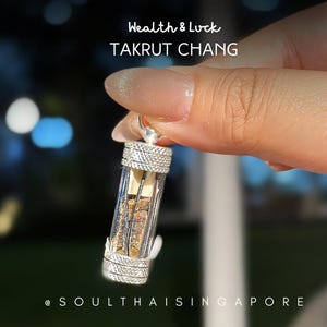 Authentic Elephant Wealth Fetching Takrut Amulet | Thai Prosperity Charm for Abundance & Luck