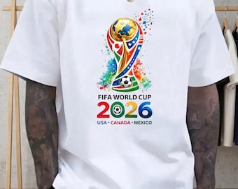 Unisex shirt Cup 2026 Shirt - United States Canada Mexico Soccer Fan Tee - Retro World Cup Football T-Shirt - Soccer Gift for Couples shirt