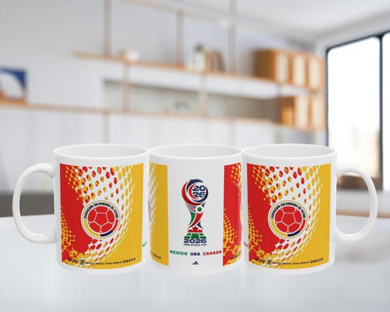 Taza de Café La Tricolor Colombia 2026, Regalo Colombiano, Copa Mundial 2026 Fan Gift, Taza Deportiva de Fútbol Colombia, Soccer Lovers Mug