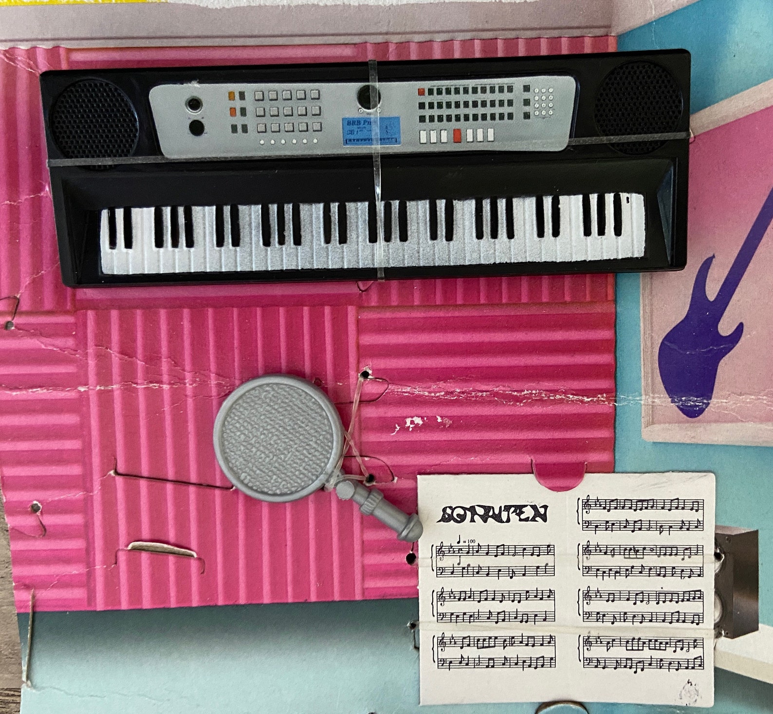 Barbie doll Keyboard with stand mint on liner Etsy