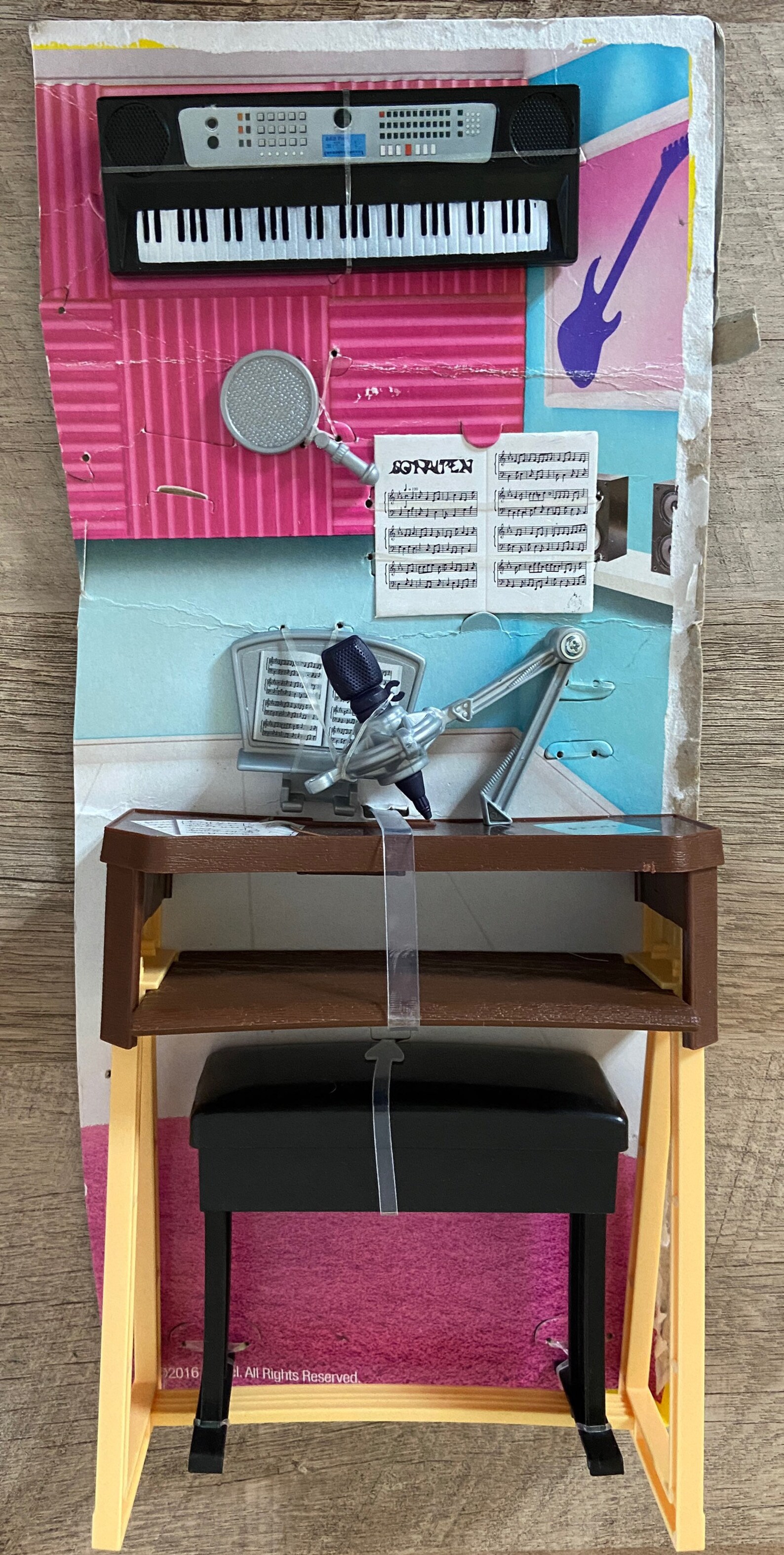 Barbie doll Keyboard with stand mint on liner Etsy