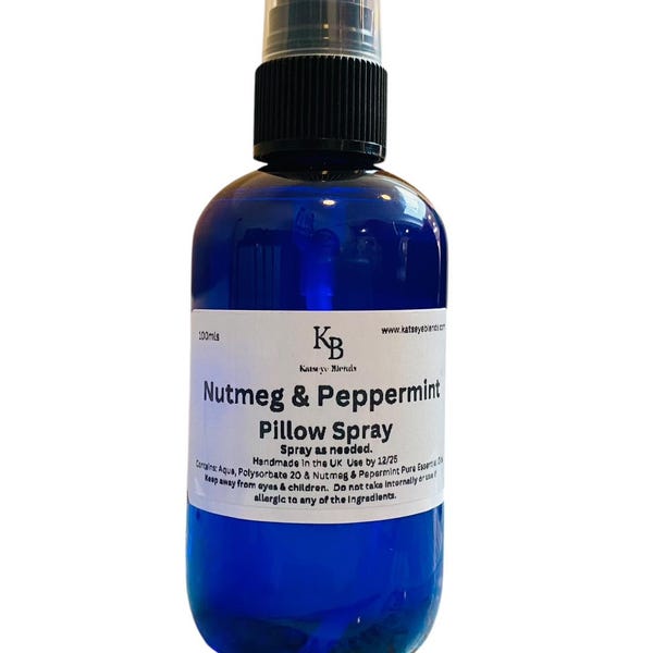 Nutmeg & Peppermint Aromatherapy Room/Pillow Spray - 100% Natural Spray