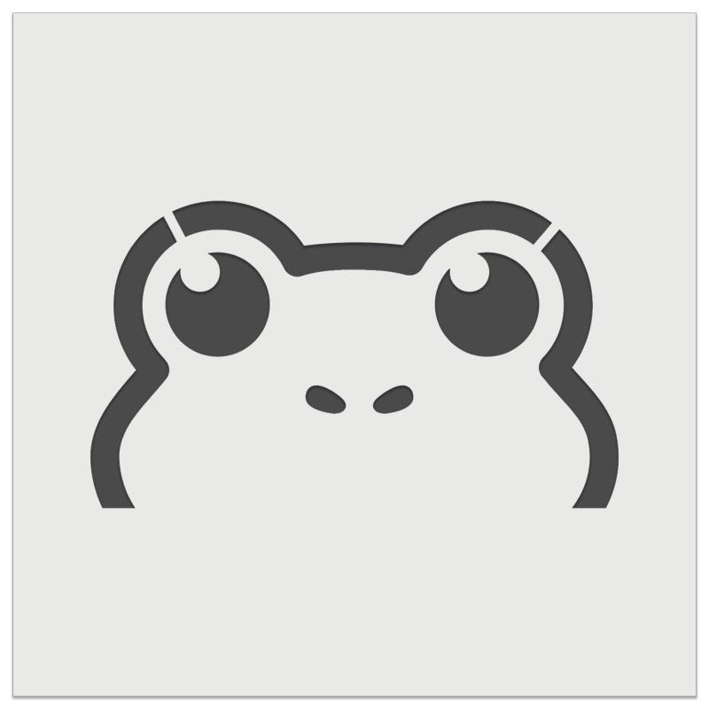 Frog Stencil Etsy