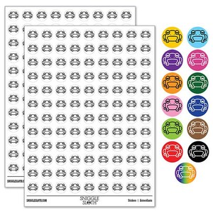 Unamused and Grumpy Frog 200+ 0.50 inch Round Stickers