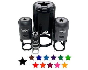 Star Shape Excellent Self-Inking Rubber Stamp for Stamping Crafting Planners