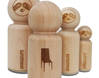 Chair Silhouette Solid Rubber Stamp for Stamping Crafting Planners