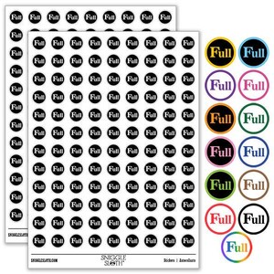 Full Indicator Status Circle Round Sticker Pack - Etsy