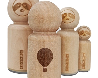 Hot Air Balloon Solid Rubber Stamp for Stamping Crafting Planners