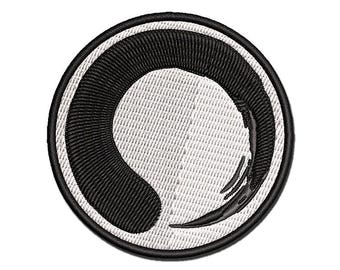 Enso Zen Buddhism Infinity Circle Multi-Color Embroidered Iron-On or Hook & Loop Patch Applique