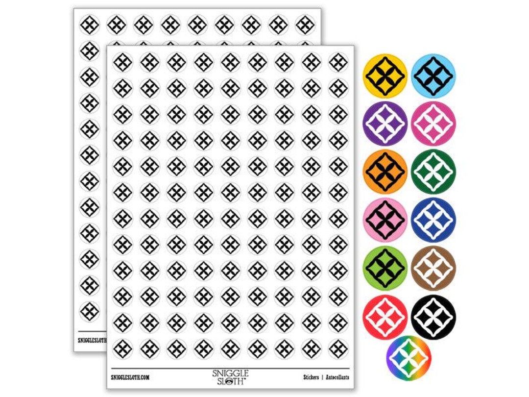 Eban Adinkra African Fence Safety Security Love Symbol Round Sticker ...