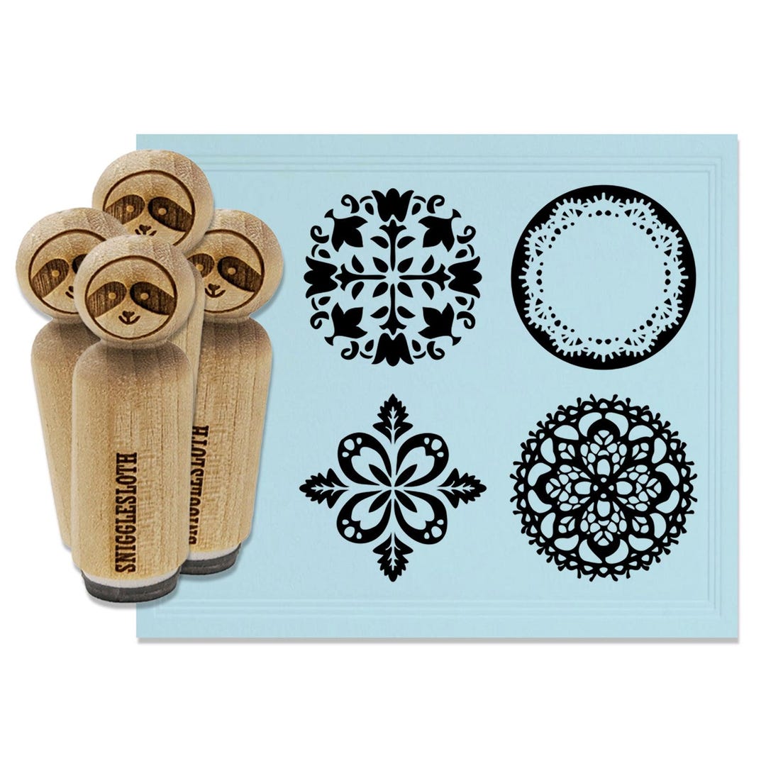 Pattern Stamping Designs Lace Designs Patterns Floral Decorative Rubber Stamp Set for Stamping ...