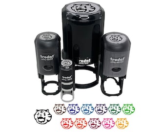 Cute and Fierce Tiger Head Self-Inking Rubber Stamp for Stamping Crafting Planners
