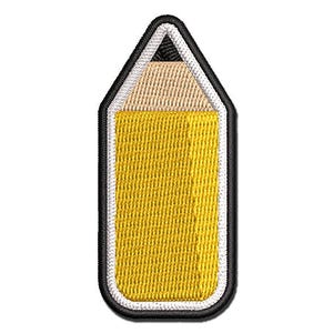 Stubby Pencil Multi-Color Embroidered Iron-On or Hook & Loop Patch Applique