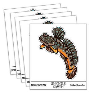 Blue Spotted Mudskipper Leaping Fish