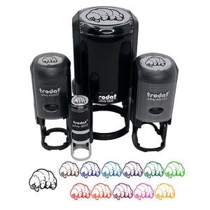 Tardigrade Water Bear Microscopic Organism Self-Inking Rubber Stamp Ink Stamper for Stamping Crafting Planners
