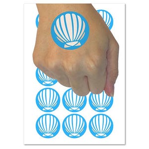 Scallop Seashell Beach Shell Ocean Temporary Tattoo Water Resistant Fake Body Art Set Collection (1 Sheet)