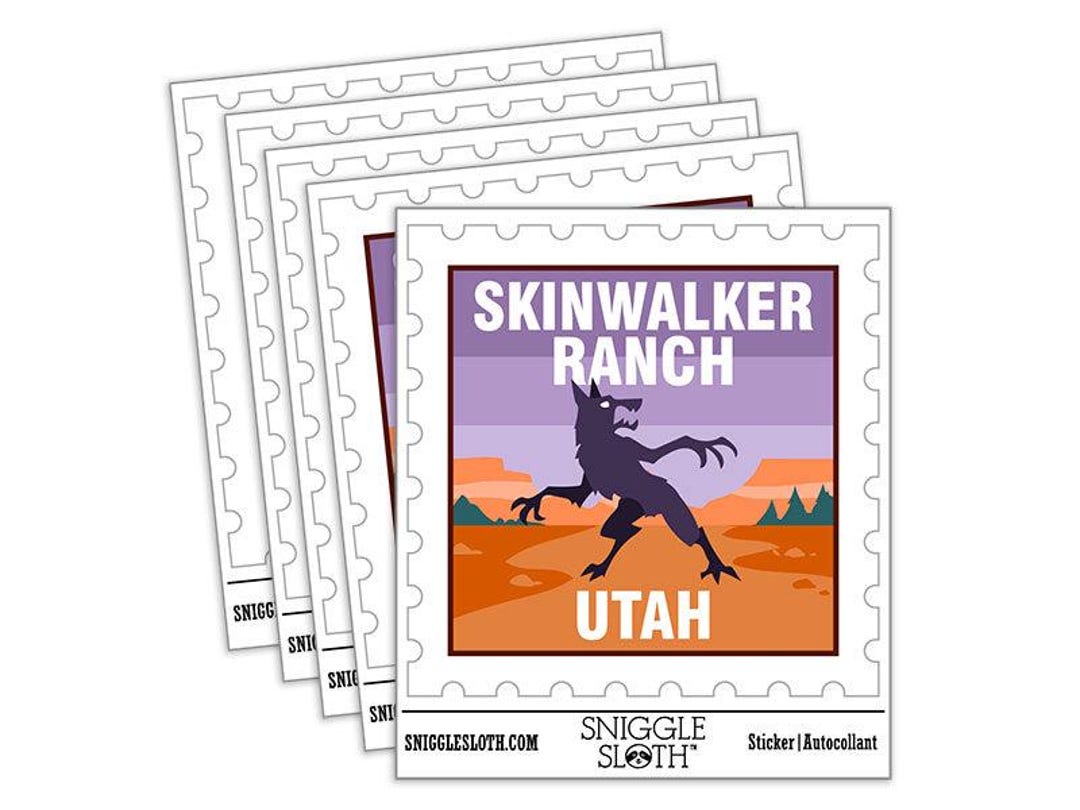 Skinwalker Ranch Sticker Gif Skinwalker Ranch Utah Cryptid Destination Monster Waterproof Vinyl ...
